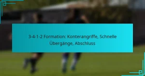 3-4-1-2 Formation: Konterangriffe, Schnelle Übergänge, Abschluss
